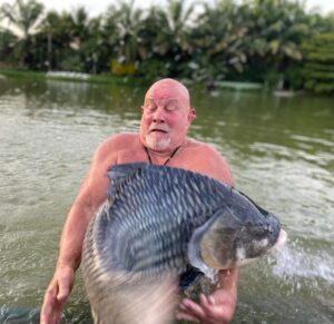 Carp Escaping in Photo