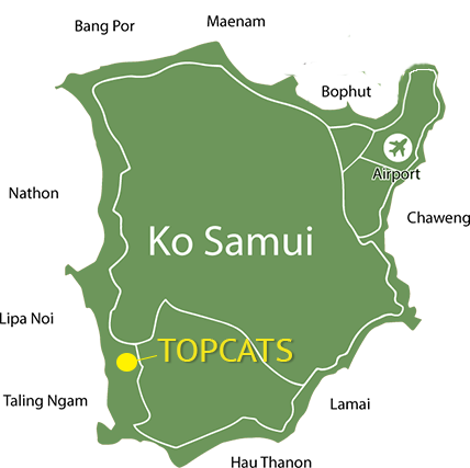 Map of Koh Samui Thailand